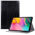 Samsung Galaxy Tab S5e Folio Cover - Krokodille - Sort