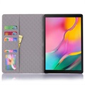 Samsung Galaxy Tab S5e Folio Cover - Krokodille - Sort