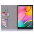 Samsung Galaxy Tab S5e Folio Cover - Krokodille - Rød