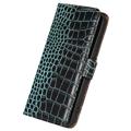 Crocodile Xiaomi Redmi A1+ Læderpung med RFID - Grøn