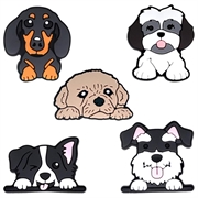 Sødt dekorativt 3D-klistermærkesæt - 5 stk. - Hund