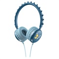 Søde Dinosaur Stereo Børn Hovedtelefoner Y18 - 3.5mm - Blå