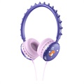 Søde Dinosaur Stereo Børn Hovedtelefoner Y18 - 3.5mm - Lilla
