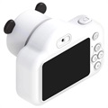 Cute Zoo Dual-Lens Børn Digitalkamera med 32GB Hukommelseskort - 20MP - Panda