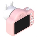 Cute Zoo Dual-Lens Børn Digitalkamera med 32GB Hukommelseskort - 20MP - Kanin
