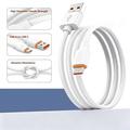 D-POWER 2002 USB-A/USB-C-kabel 3A - 2m - hvid