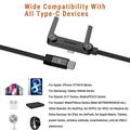 D-POWER 9204 240W USB-C-kabel med 360° sammenklappelig telefonholder - 1.5m