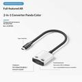 D0249 2-i-1 USB-C-adapter til AR-briller og spilkonsoller