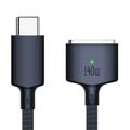 D039 USB-C til MagSafe 3 PD-opladerkabel i flettet nylon til MacBook Pro 16" - 140W, 2m - midnatsblå