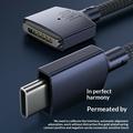 D039 USB-C til MagSafe 3 PD-opladerkabel i flettet nylon til MacBook Pro 16" - 140W, 2m - midnatsblå