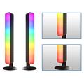 D04 RGB Smart LED-lysbjælke med fjernbetjening - 2 stk. - Sort
