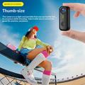 D100 2K Mini-tommelfingerkamera med tilbehør - Hvid / Sort