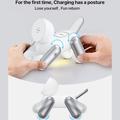 D6 3-i-1 magnetisk trådløs oplader i form af en robothund til iPhone, Apple Watch og AirPods - hvid