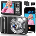 DC309X Mini Dual Lens Digital Camera med 32GB kort - Sort