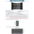 DE-60 60W sammenklappeligt solcellepanel og oplader til backpacking, vandreture og camping - sort