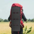 DE-60 60W sammenklappeligt solcellepanel og oplader til backpacking, vandreture og camping - sort