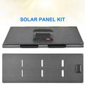 DE-60 60W sammenklappeligt solcellepanel og oplader til backpacking, vandreture og camping - sort