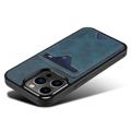 Denior Kortholder Stativ iPhone 14 Pro TPU Cover - Blå