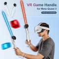 DEVASO håndtagsforlænger til Meta Quest 3 VR-headset tilbehør til golfhåndtag - hvid