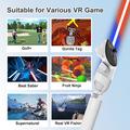 DEVASO håndtagsforlænger til Meta Quest 3 VR-headset tilbehør til golfhåndtag - hvid