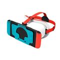 DEVASO VR-headset til Nintendo Switch-spilkonsol Varmeafledende VR-brillehovedbøjle i plast - hvid/blå
