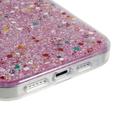 Dfans Starlight Shining iPhone 14 Pro Max Hybrid Cover - Pink
