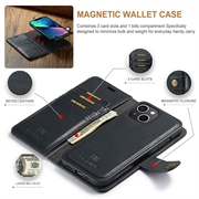 iPhone 15 DG.Ming Læderpung med Aftageligt Cover