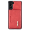 DG.Ming M2 Samsung Galaxy S21 5G Hybrid Cover med Pung - Rød