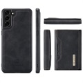 DG.Ming M2 Samsung Galaxy S21 FE 5G Hybrid Cover med Pung - Sort