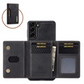 DG.Ming M2 Samsung Galaxy S21 FE 5G Hybrid Cover med Pung - Sort