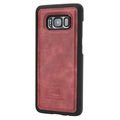 DG.Ming 2-in-1 Samsung Galaxy S8+ Læderpung - Rød