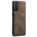 DG.Ming M2 Samsung Galaxy S23 5G Hybrid Cover med Pung - Kaffe