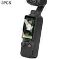 DJI Osmo Pocket 3 Skærmbeskyttelse Hærdet Glas - 9H, 3 stk. - gennemsigtig