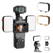DJI Osmo Pocket 4P/4/3 bærbart LED-fyldlys med 3 farvetilstande - 2 stk.
