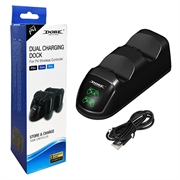 DOBE TP4-889 Charging Dock Dual Stand Charger Base til PS4 / PS4 Slim / PS4 Pro Dualshock Controller
