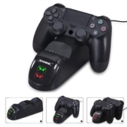 DOBE TP4-889 Charging Dock Dual Stand Charger Base til PS4 / PS4 Slim / PS4 Pro Dualshock Controller