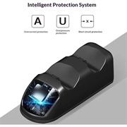 DOBE TP4-889 Charging Dock Dual Stand Charger Base til PS4 / PS4 Slim / PS4 Pro Dualshock Controller