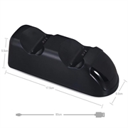 DOBE TP4-889 Charging Dock Dual Stand Charger Base til PS4 / PS4 Slim / PS4 Pro Dualshock Controller