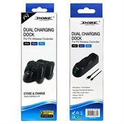 DOBE TP4-889 Charging Dock Dual Stand Charger Base til PS4 / PS4 Slim / PS4 Pro Dualshock Controller