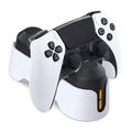 DOBE TP5-1501S til PS5 / PS5 DualSense Edge Controller Opladningsstativ Dual Gamepad Opladningsbase