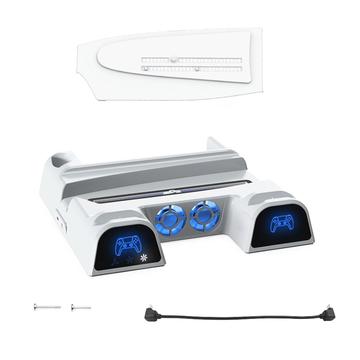 DOBE TP5-3532D Kølestativ og dobbelt controller-opladningsstation til Sony PlayStation 5 Slim/5 Pro