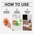 Dowmoo Halloween-dumplings-squishy-stressaflastningslegetøj med dampkogeæske - grøn med ét øje