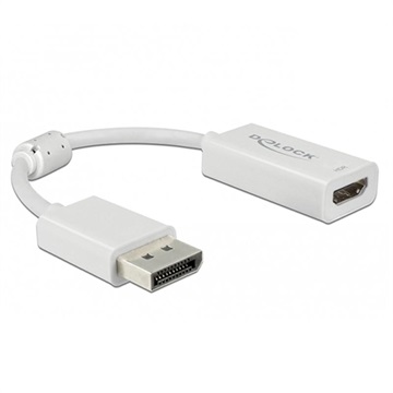 Delock DisplayPort 20 Pin / HDMI Kabeladapter - Hvid