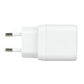 Deltaco 35W GaN-vægoplader - USB-C/USB-A - hvid