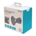 Deltaco dobbelt montering magnetisk trådløs biloplader/holder - Qi2, 15W - sort