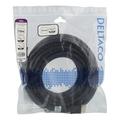 Deltaco højhastigheds-HDMI-kabel med Ethernet - 10 m, 4K UHD - sort