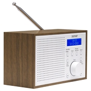 Denver DAB-46 DAB-radio med FM og alarmfunktion - hvid