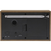 Denver DAB-46 DAB-radio med FM og alarmfunktion - hvid