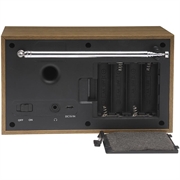 Denver DAB-46 DAB-radio med FM og alarmfunktion - hvid