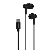 Devia M1 Metalkabel USB-C Høretelefoner - Sort